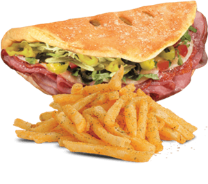 $10.99 Calzone and Fries